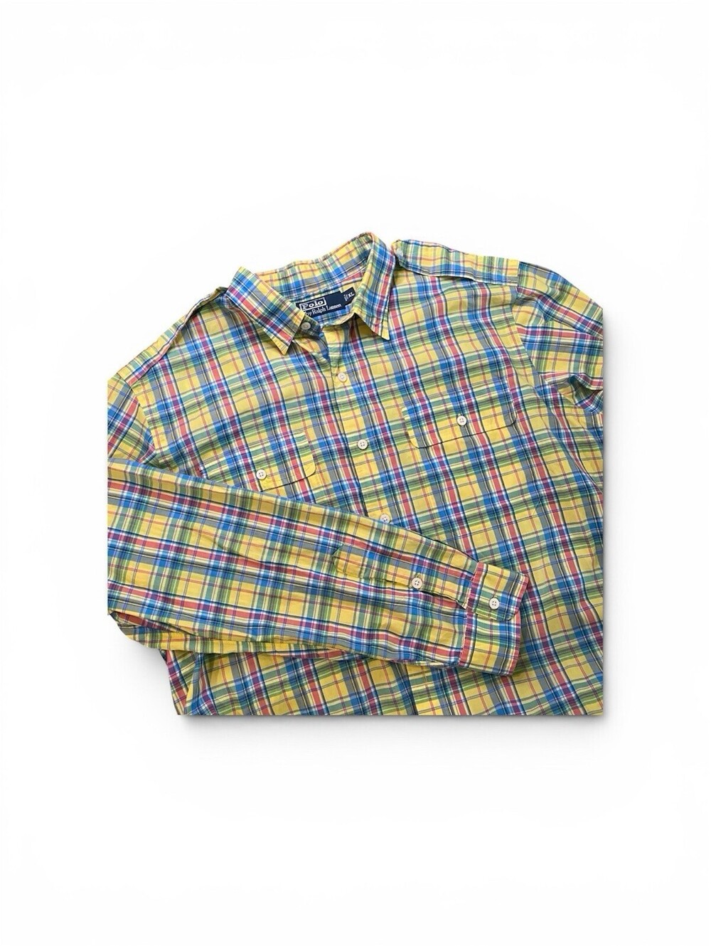 Polo Ralph Lauren Men's Long Sleeve Button-Up Shirt Size XL 100% Cotton Oxford